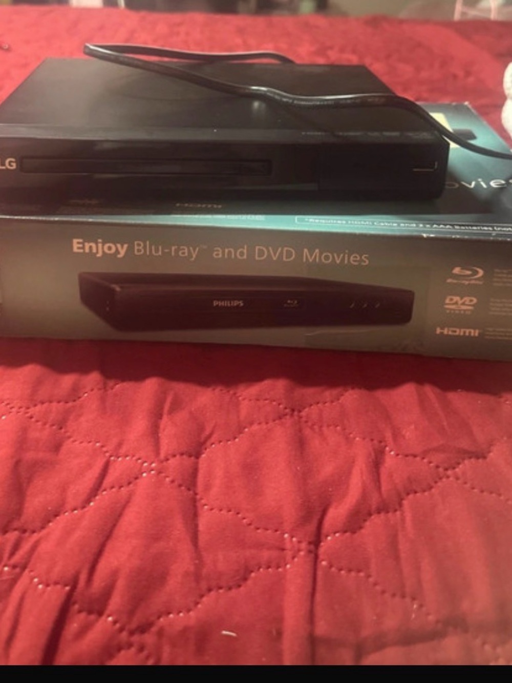 LG Black Blu-ray & DVD Player with HDMI Output